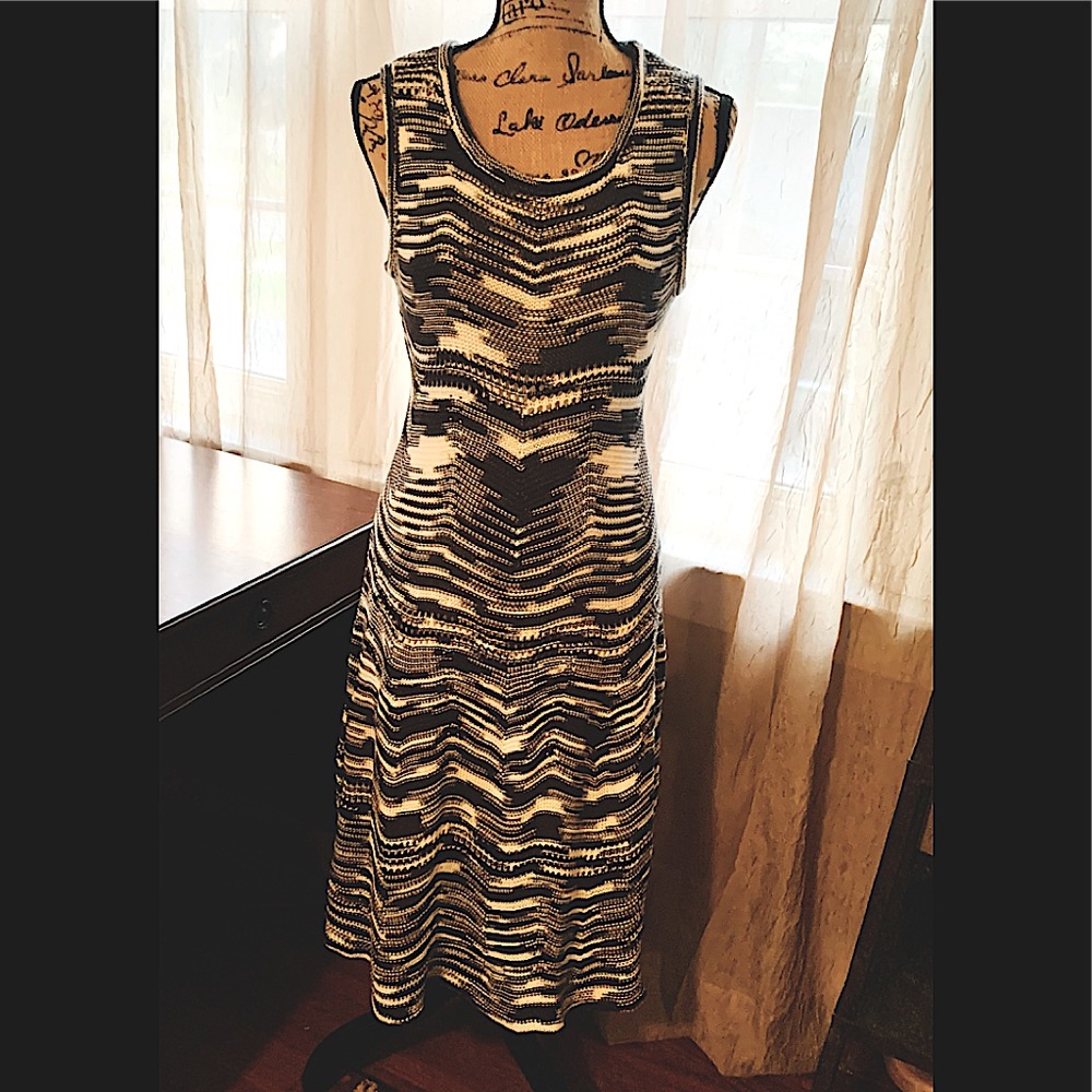 H by Halston Mixed Stich Sweater Dress XS